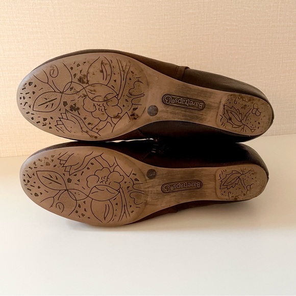 Baretraps, Slouchy Style Brown Ankle Boots, Textile Upper, Hidden Wedge Heel 8M - Picture 8 of 8